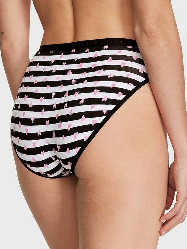 White / Grey / Pink / Black Victoria Secret Bikini 5 Pack Lace Trim Underwear | SDNMB2973