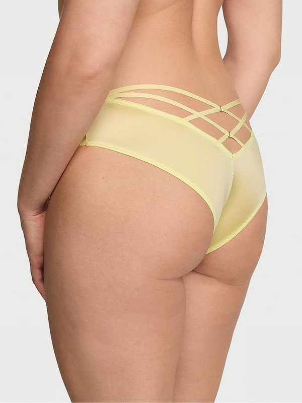 Yellow Victoria Secret Citron Glow Cheeky Underwear | COLGY2764