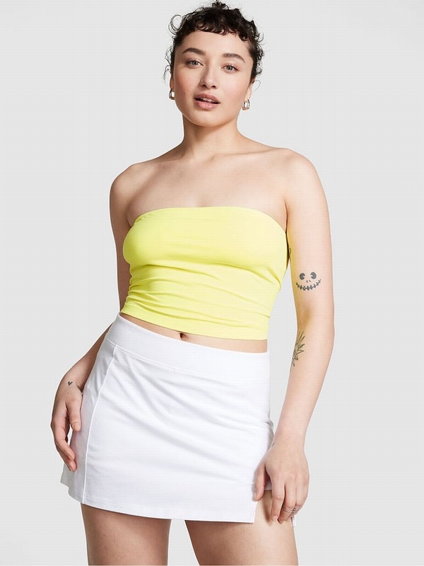 Yellow Victoria Secret Electro Cotton Tube Top Tops | VSTPJ8314