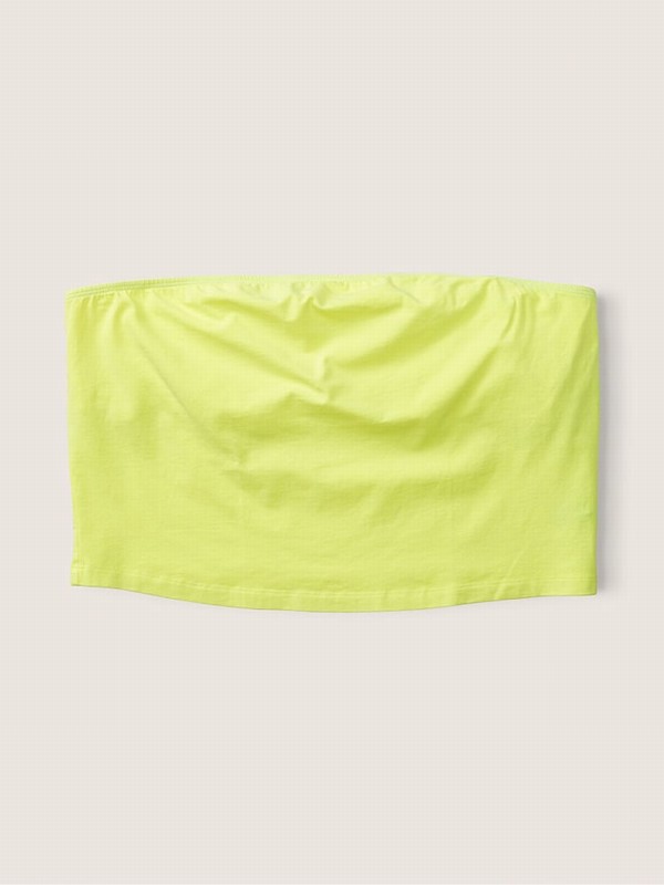 Yellow Victoria Secret Electro Cotton Tube Top Tops | VSTPJ8314